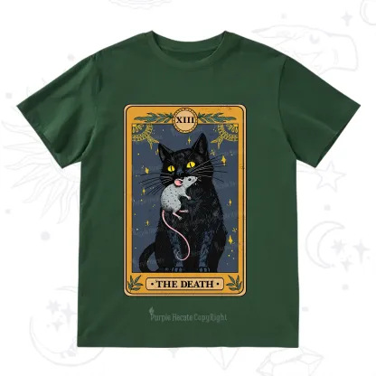Purplehecate The Death Tarot Cat T-Shirt