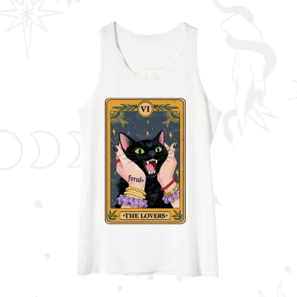 Purplehecate The Lovers Tarot Feral Cat Tank
