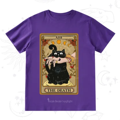 Purplehecate The Death Tarot Black Cat T-Shirt