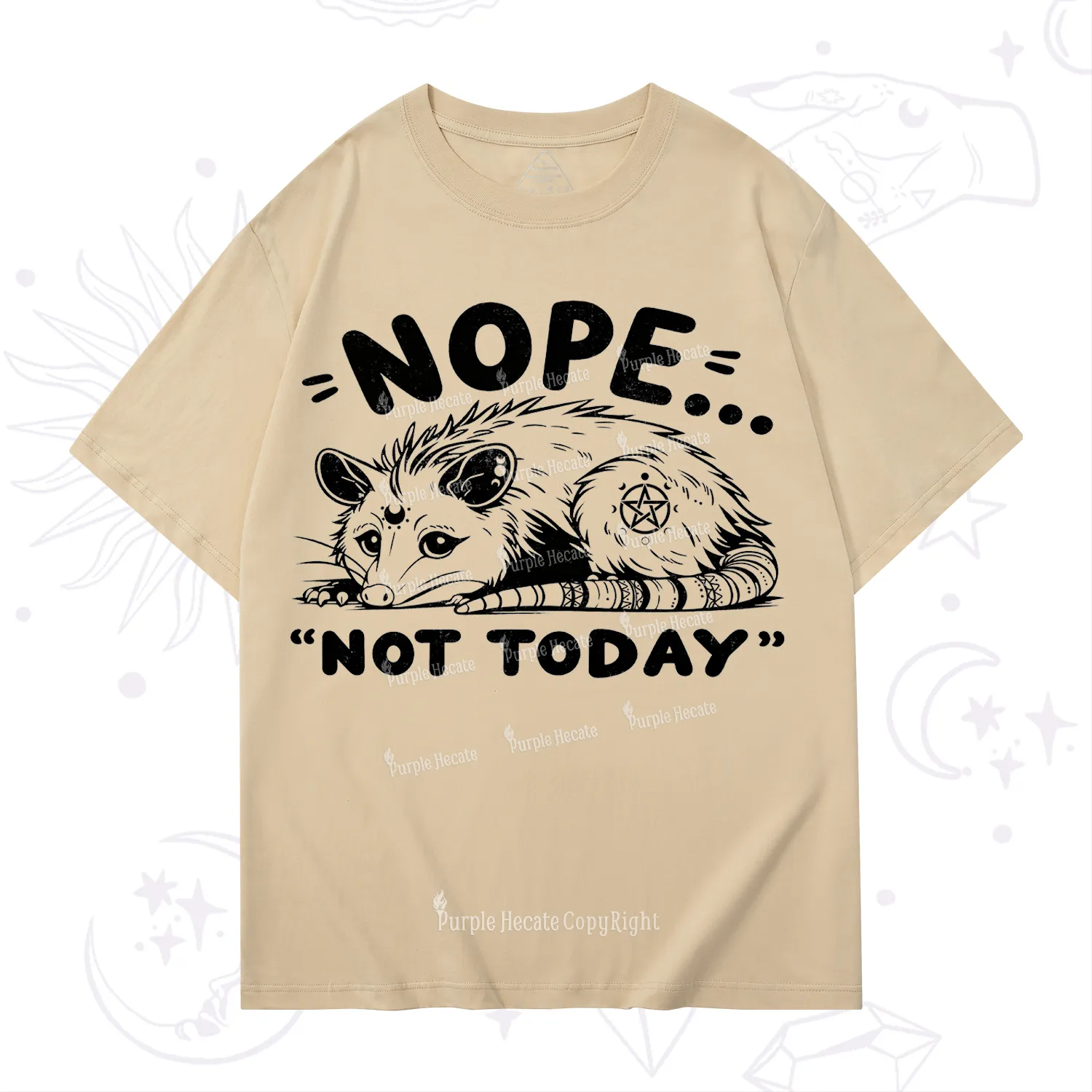 Purplehecate Not Today Possum T-Shirt