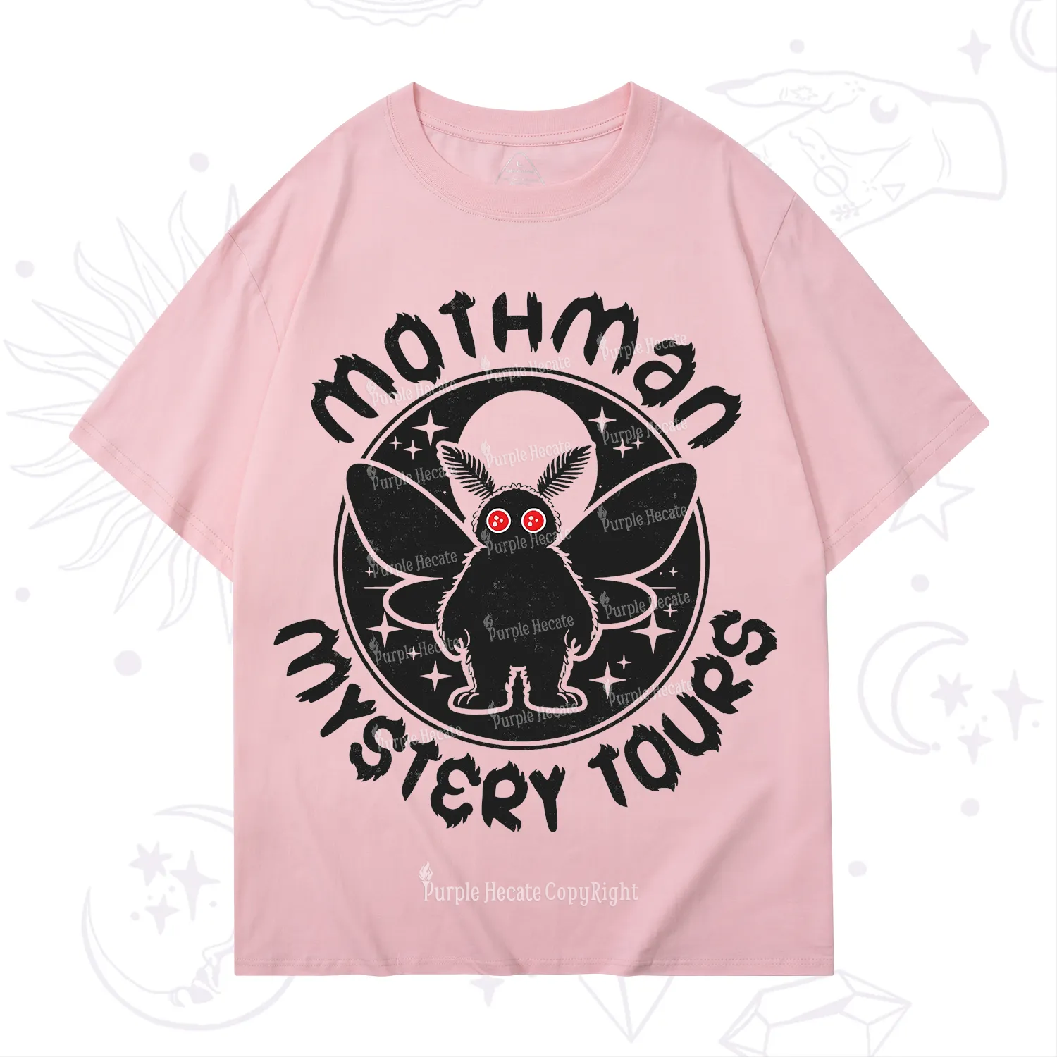 Purplehecate Mothman Mystery Tours T-Shirt