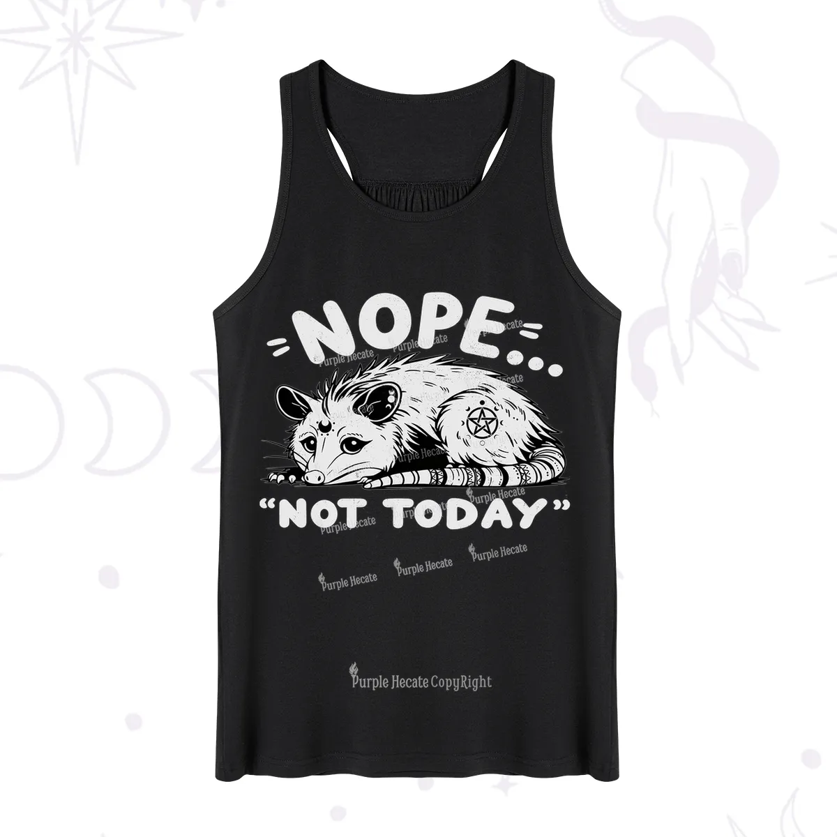 Purplehecate Not Today Possum Tank