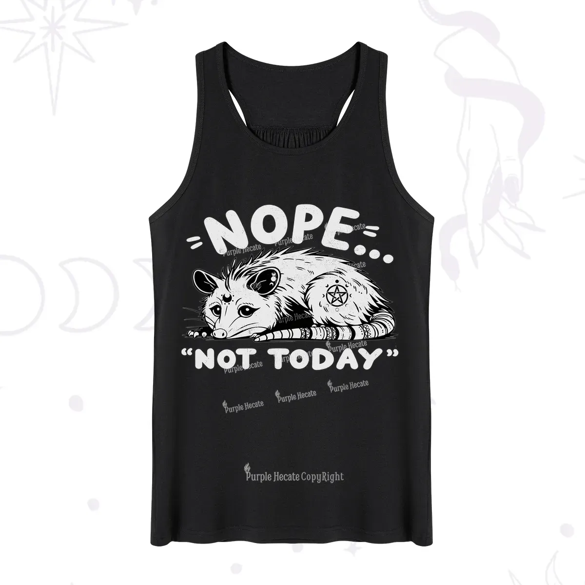 Purplehecate Not Today Possum Tank