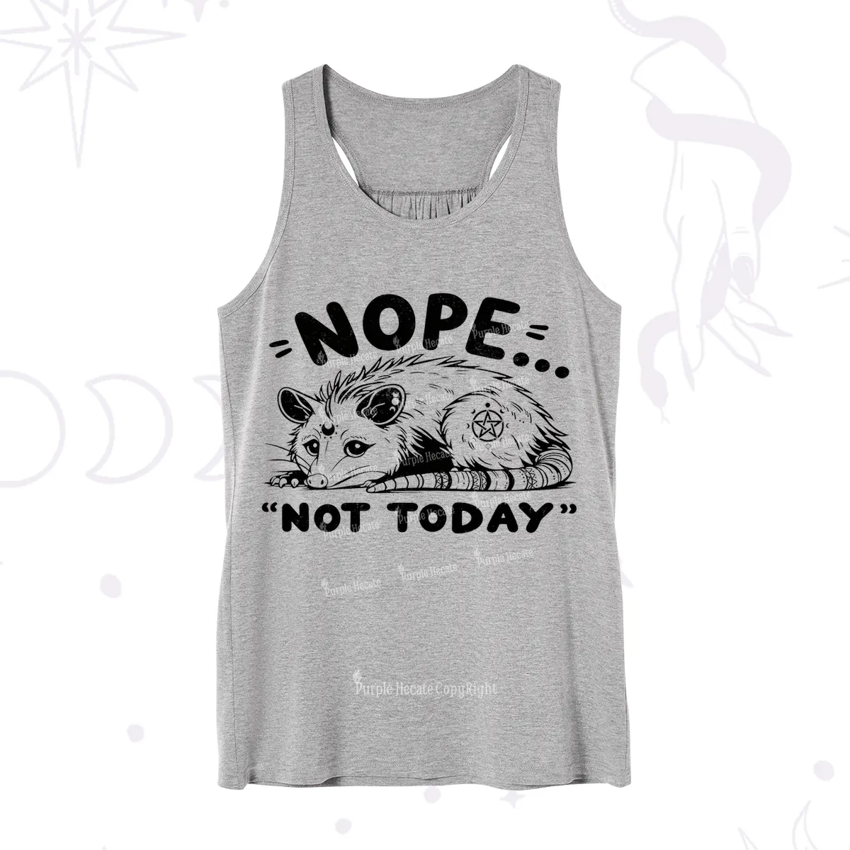 Purplehecate Not Today Possum Tank