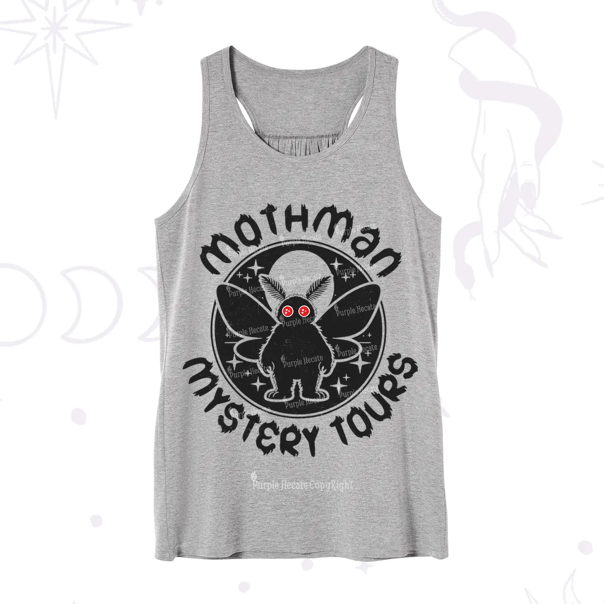 Purplehecate Mothman Mystery Tours Tank