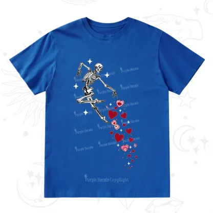 Purplehecate Dancing Skeleton of Love Valentine T-Shirt