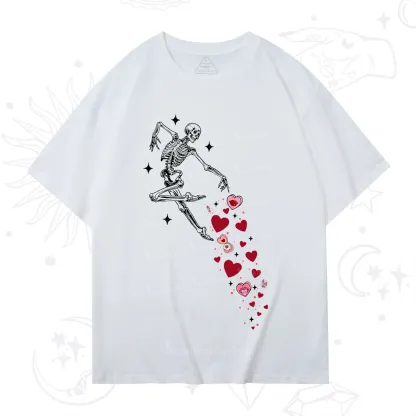 Purplehecate Dancing Skeleton of Love Valentine T-Shirt