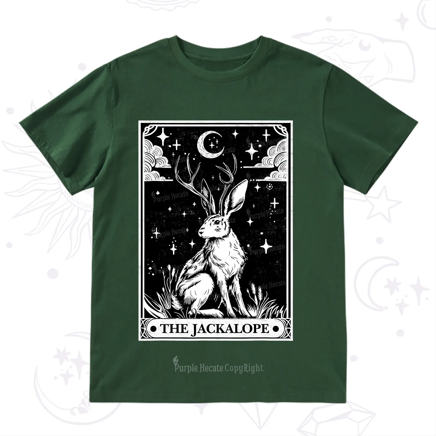 Purplehecate The Jackalope Tarot T-Shirt