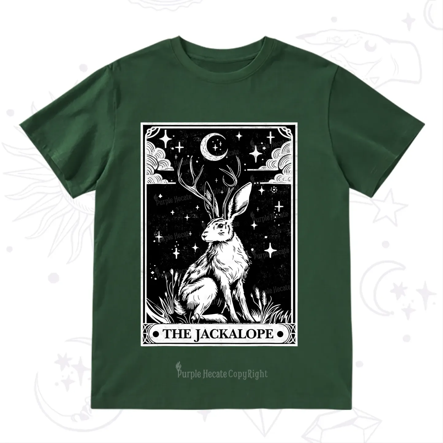 Purplehecate The Jackalope Tarot T-Shirt