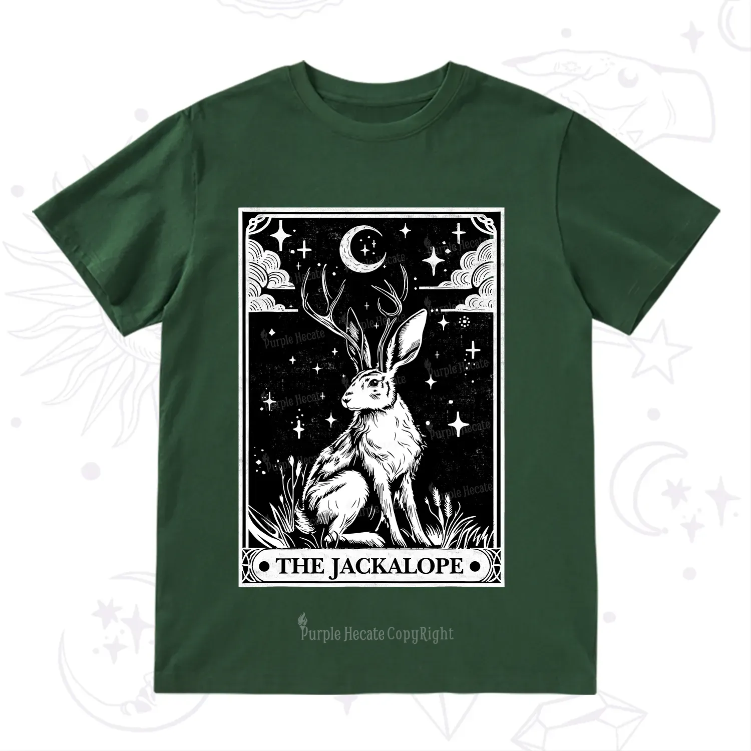 Purplehecate The Jackalope Tarot T-Shirt