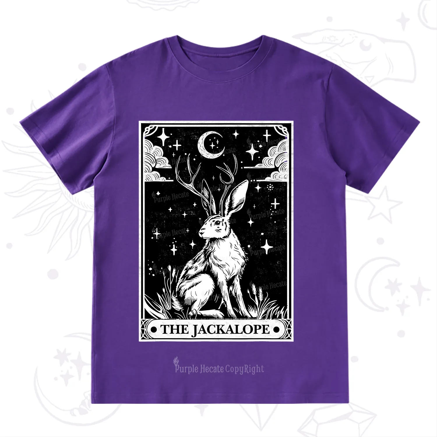 Purplehecate The Jackalope Tarot T-Shirt