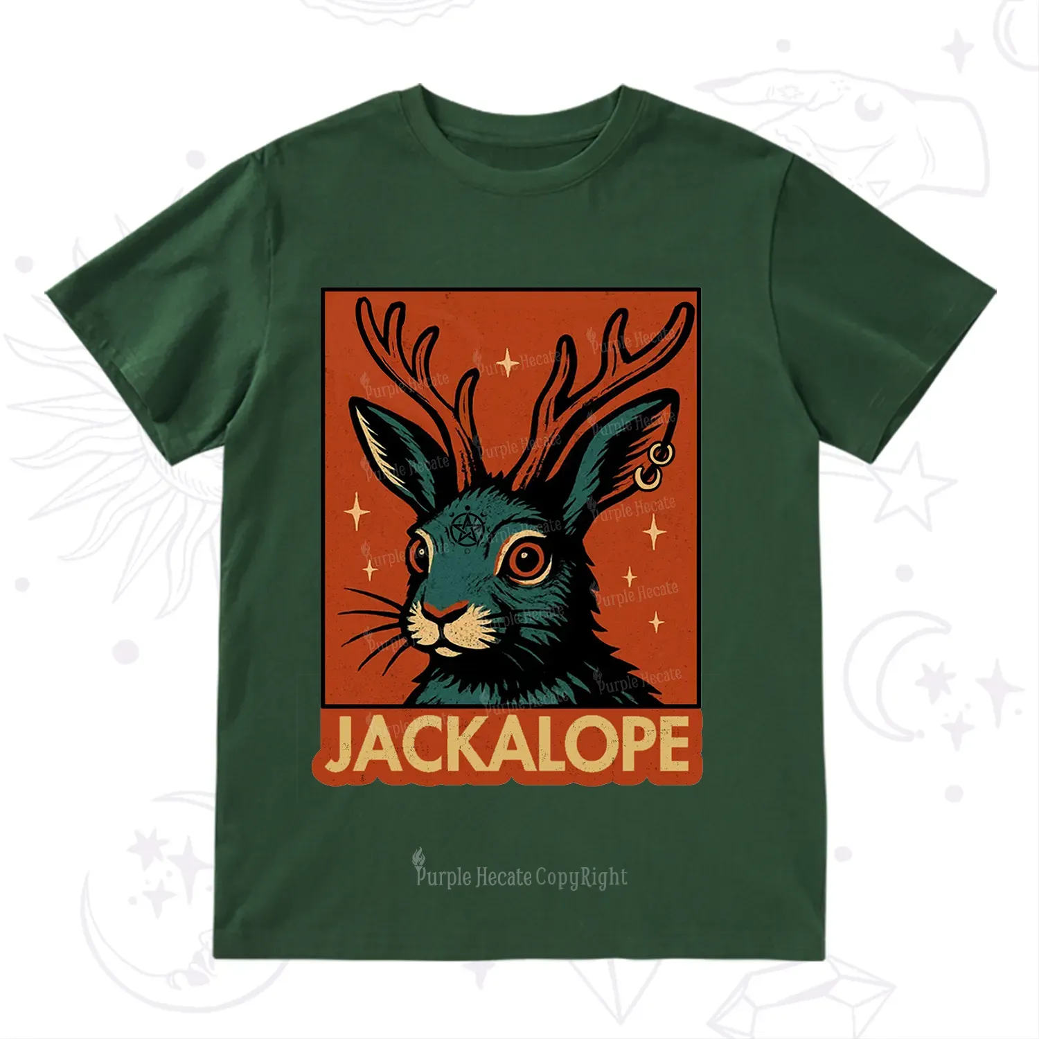 Purplehecate Funny Jackalope T-Shirt