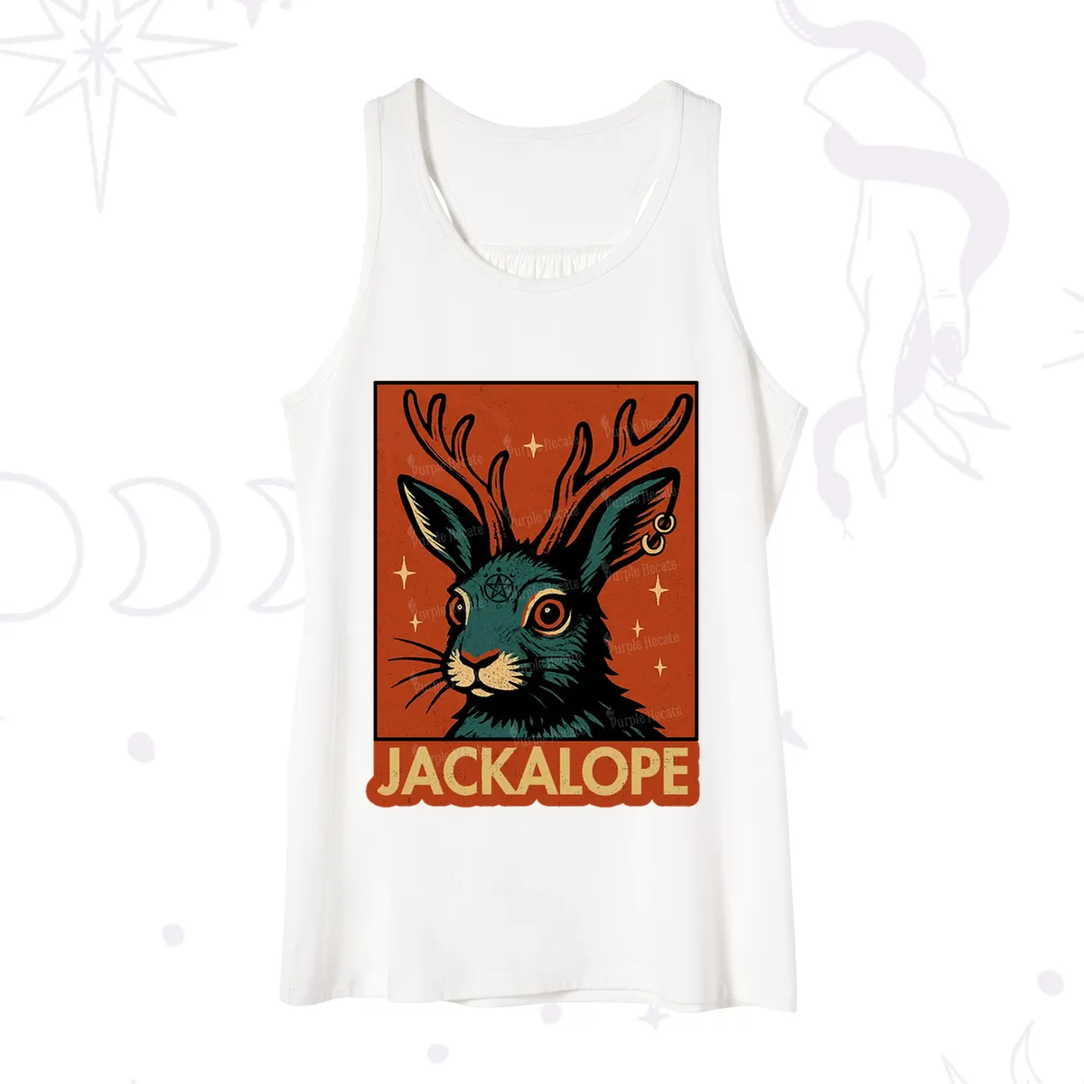 Purplehecate Funny Jackalope Tank