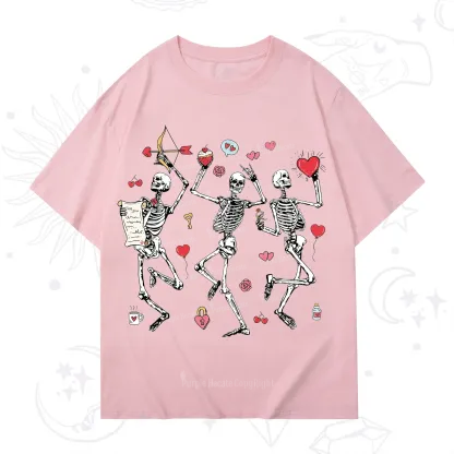 Purplehecate Skeleton Dancing Valentine T-Shirt