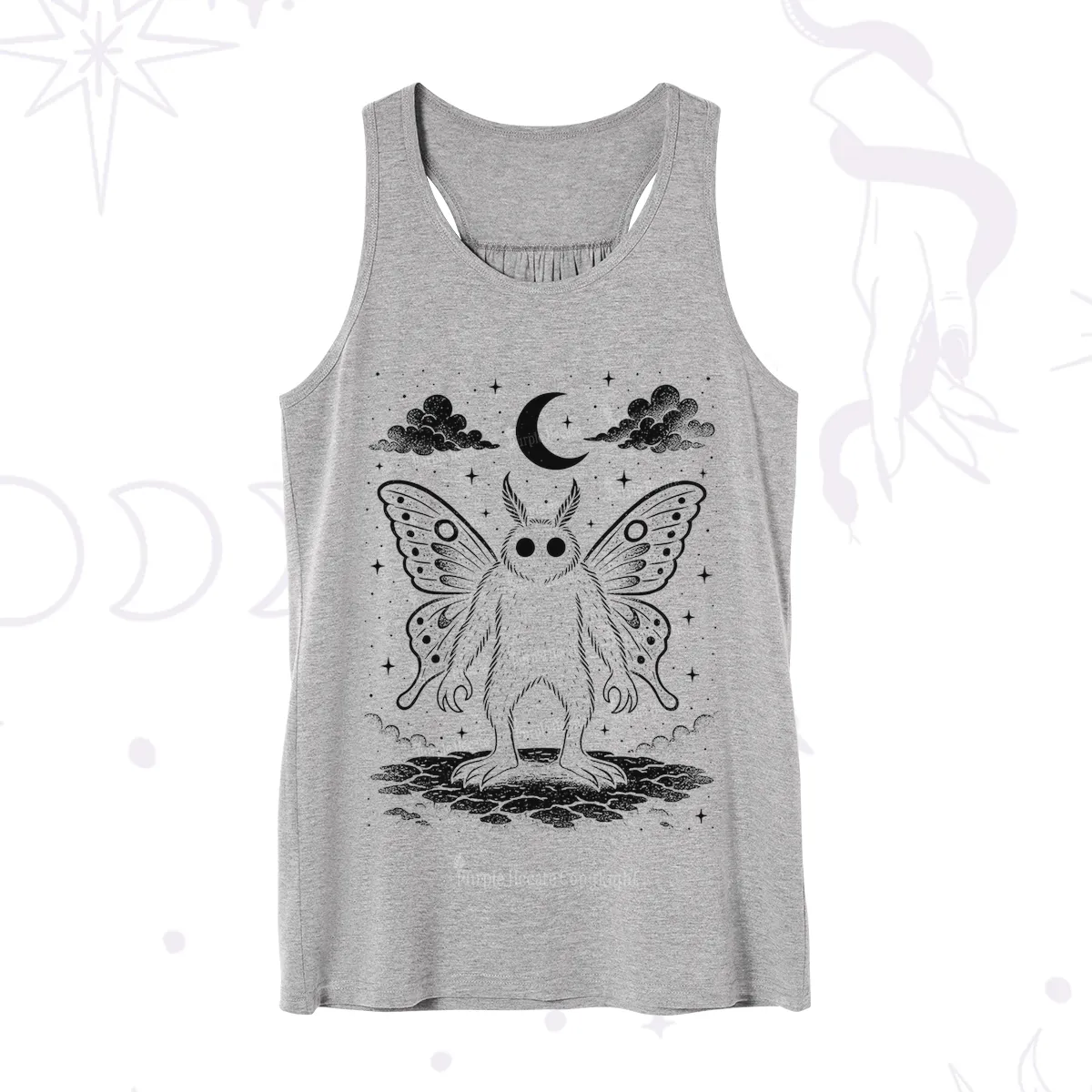 Purplehecate Celestial Cryptid Mothman Tank