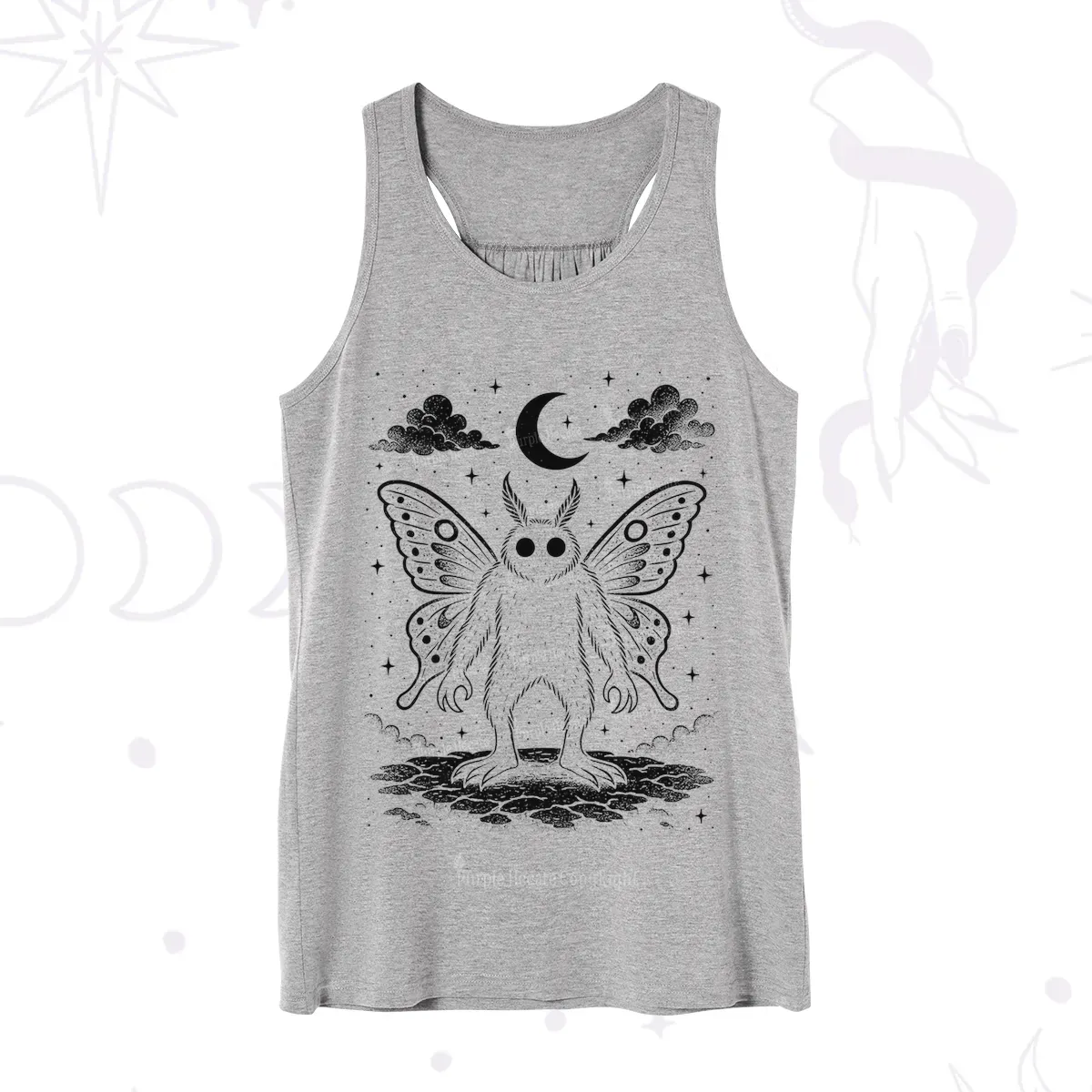 Purplehecate Celestial Cryptid Mothman Tank