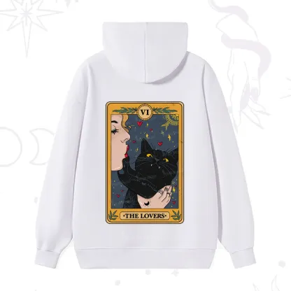 Purplehecate The Lovers Cat Tarot Hoodie