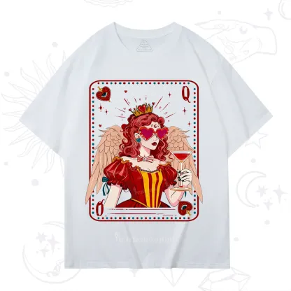 Purplehecate Queen of Hearts Angel Graphic T-Shirt