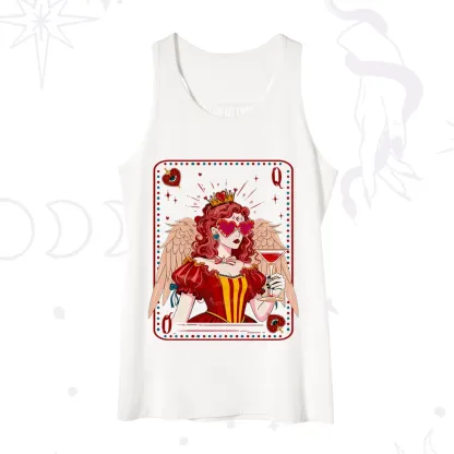 Purplehecate Queen of Hearts Angel Graphic Tank