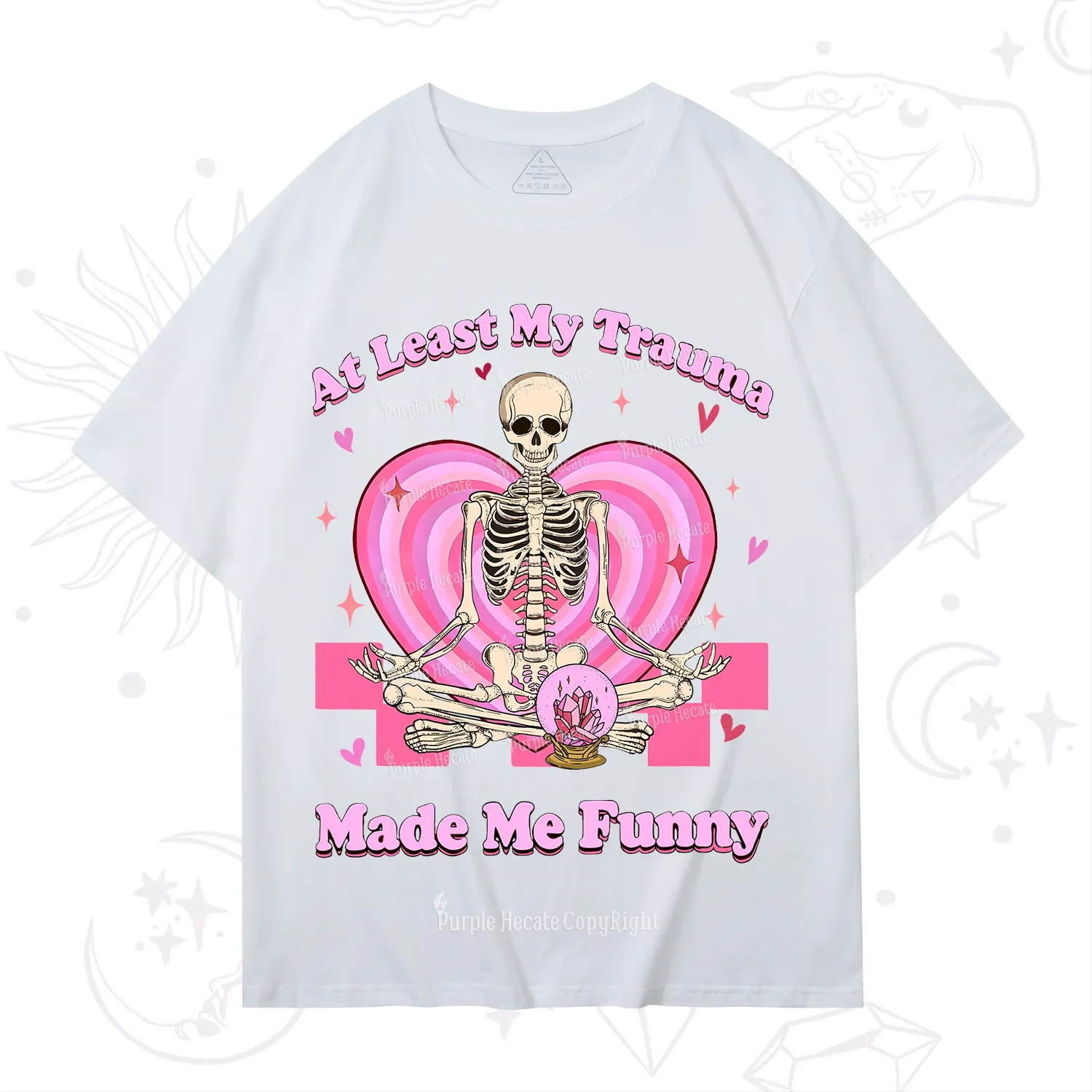PurplehecateAt Least My Trauma Made Me Funny Valentine T-Shirt