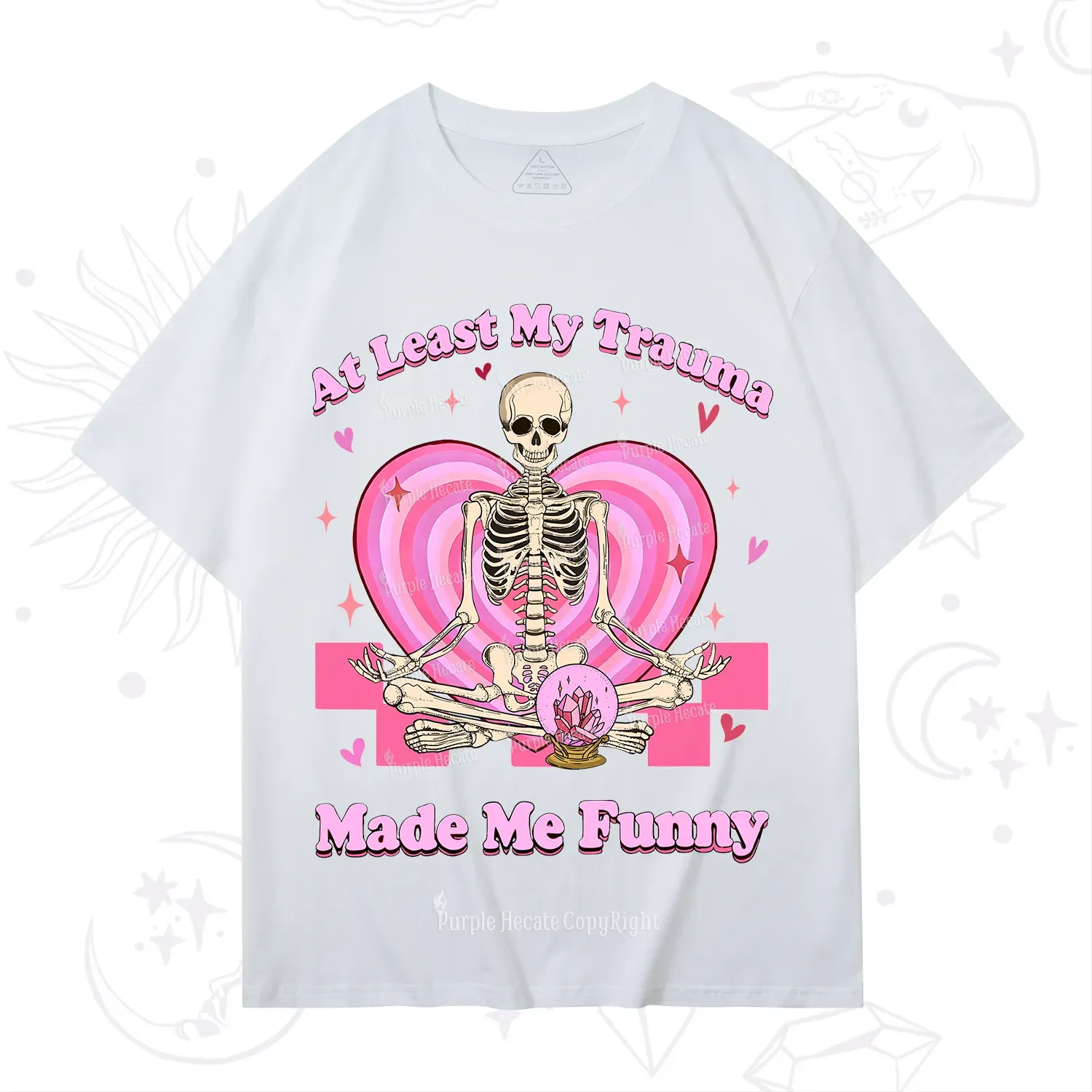 PurplehecateAt Least My Trauma Made Me Funny Valentine T-Shirt