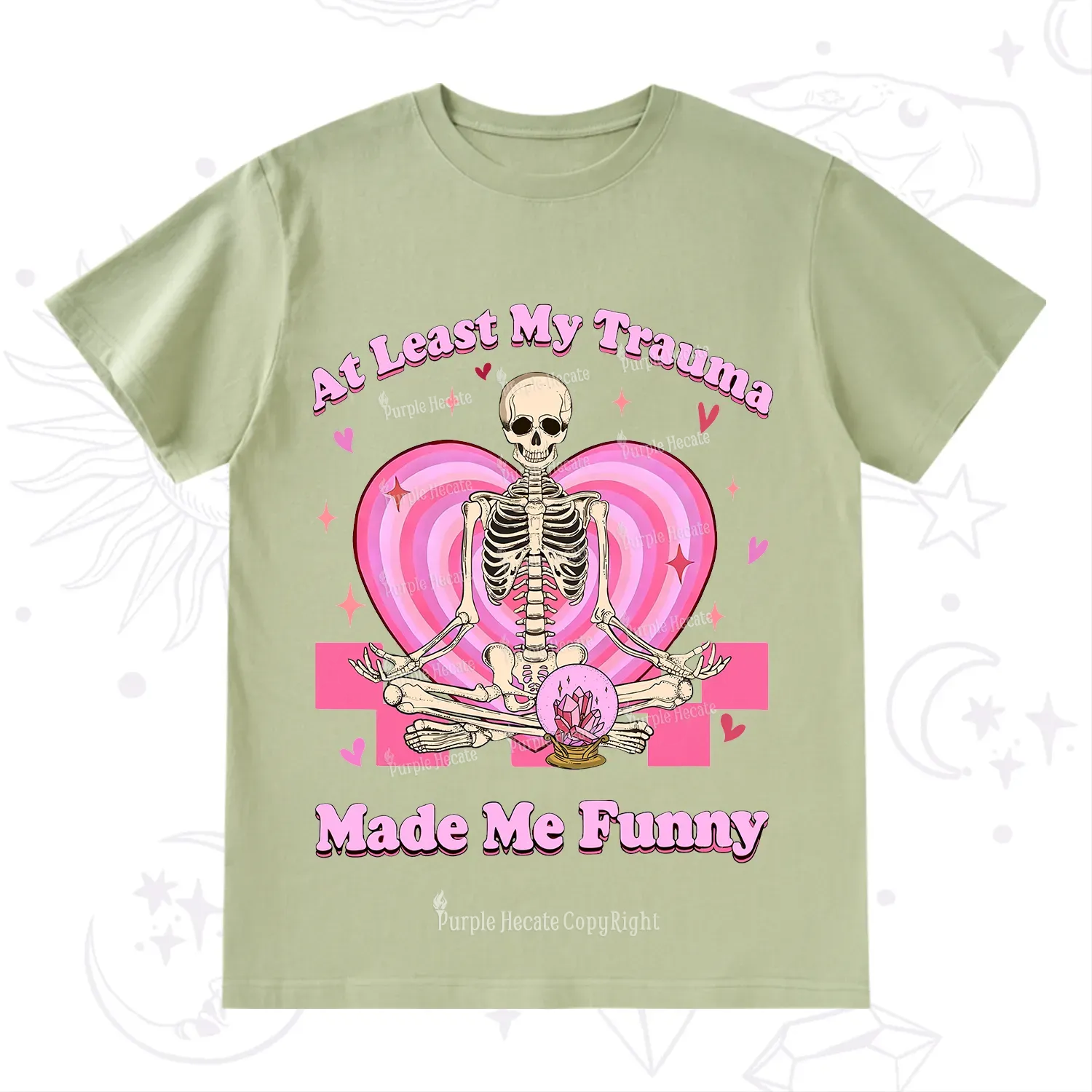 PurplehecateAt Least My Trauma Made Me Funny Valentine T-Shirt