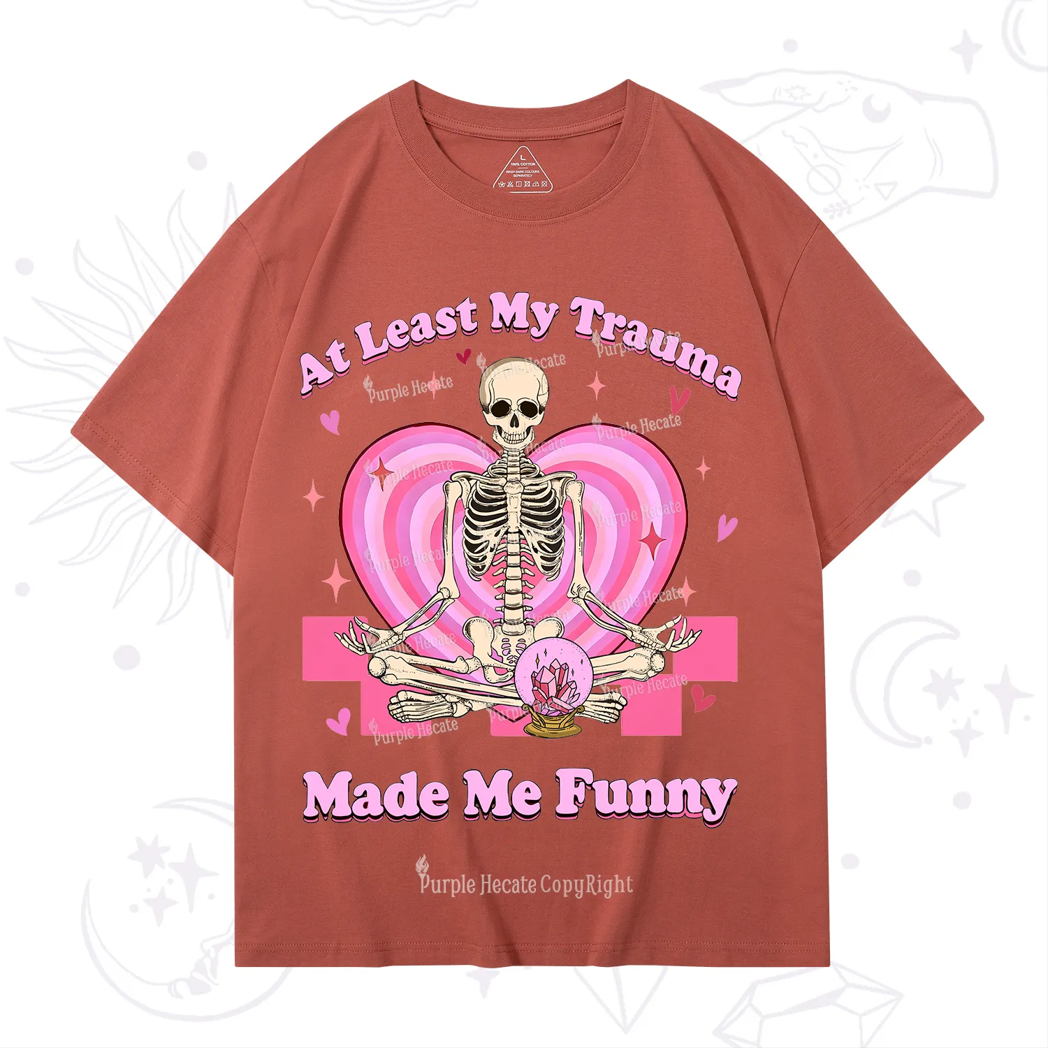 PurplehecateAt Least My Trauma Made Me Funny Valentine T-Shirt