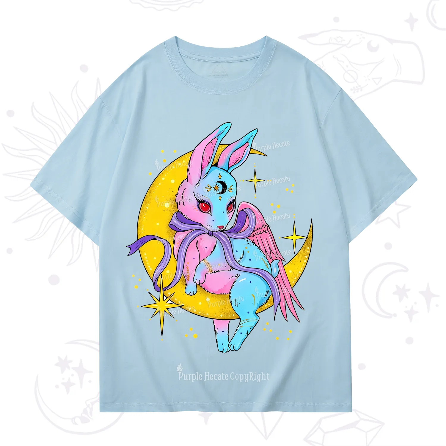 Purplehecate Moonlit Dream Bunny T-Shirt