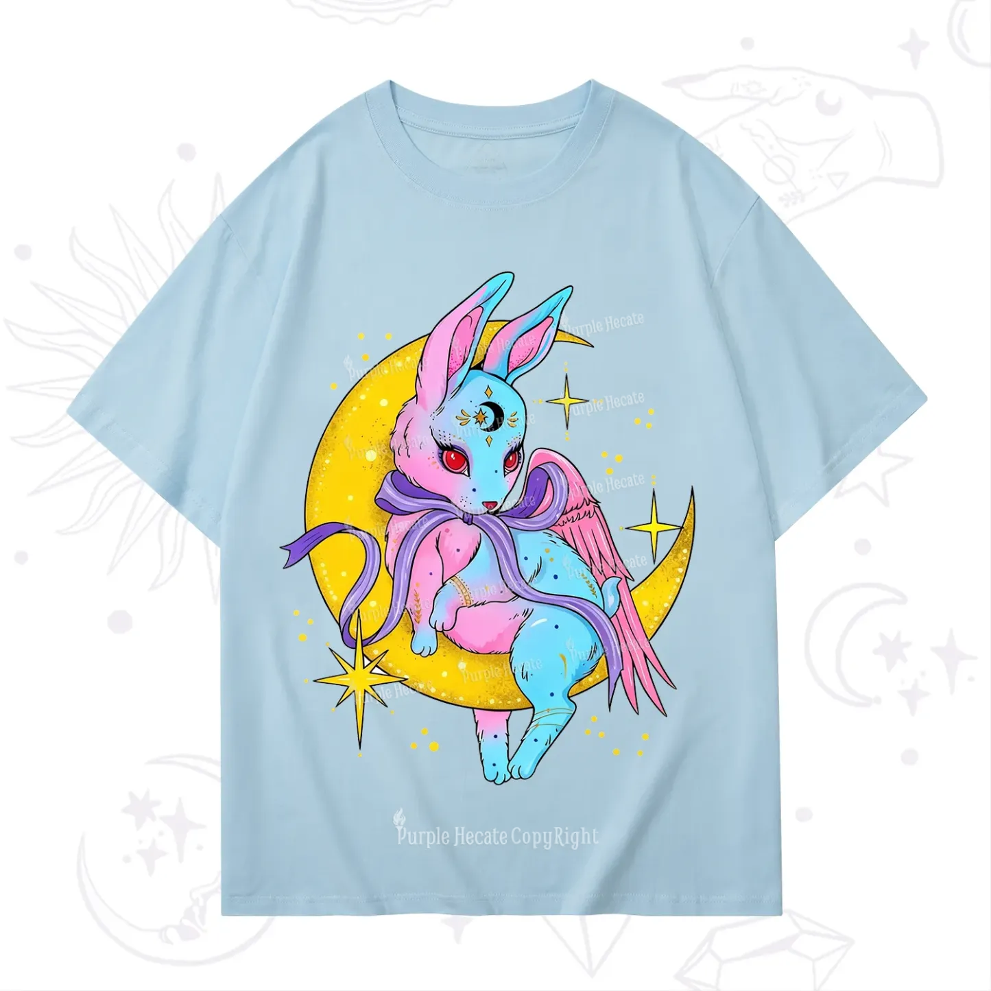 Purplehecate Moonlit Dream Bunny T-Shirt