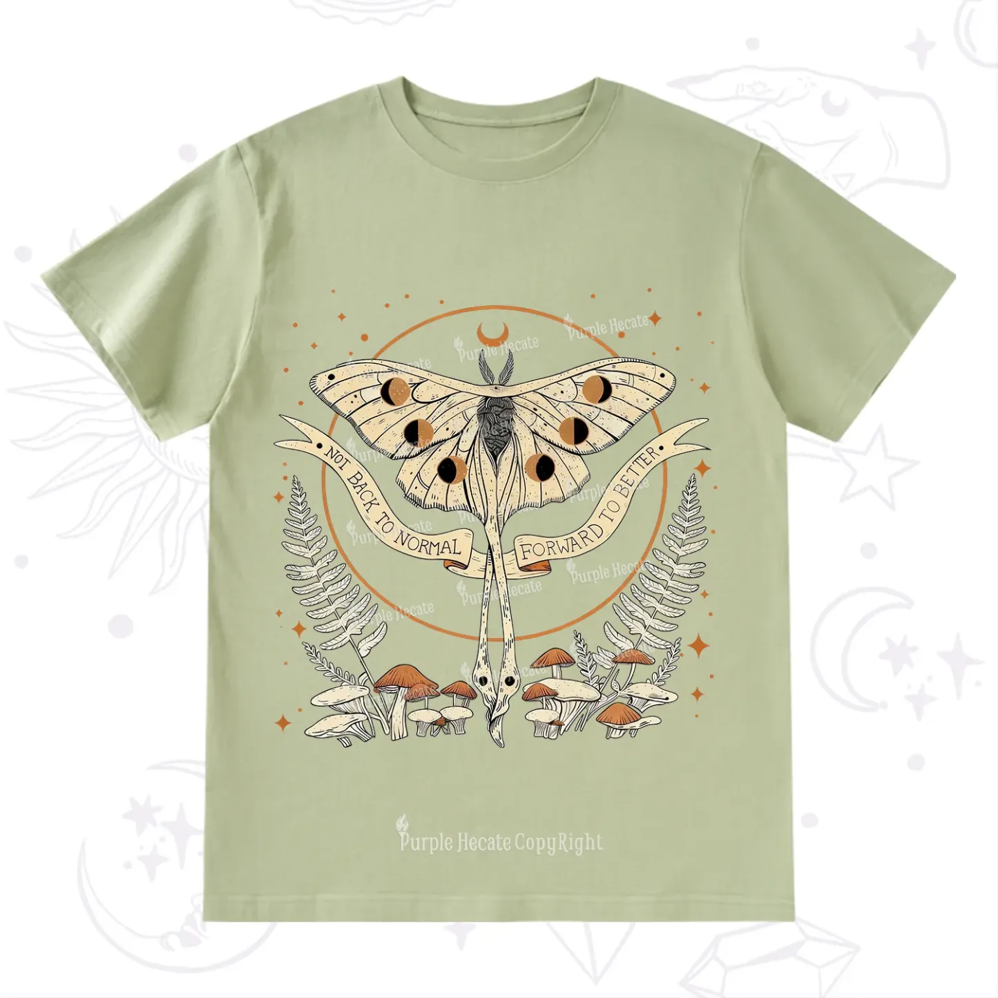 Purplehecate Celestial Moth T-Shirt