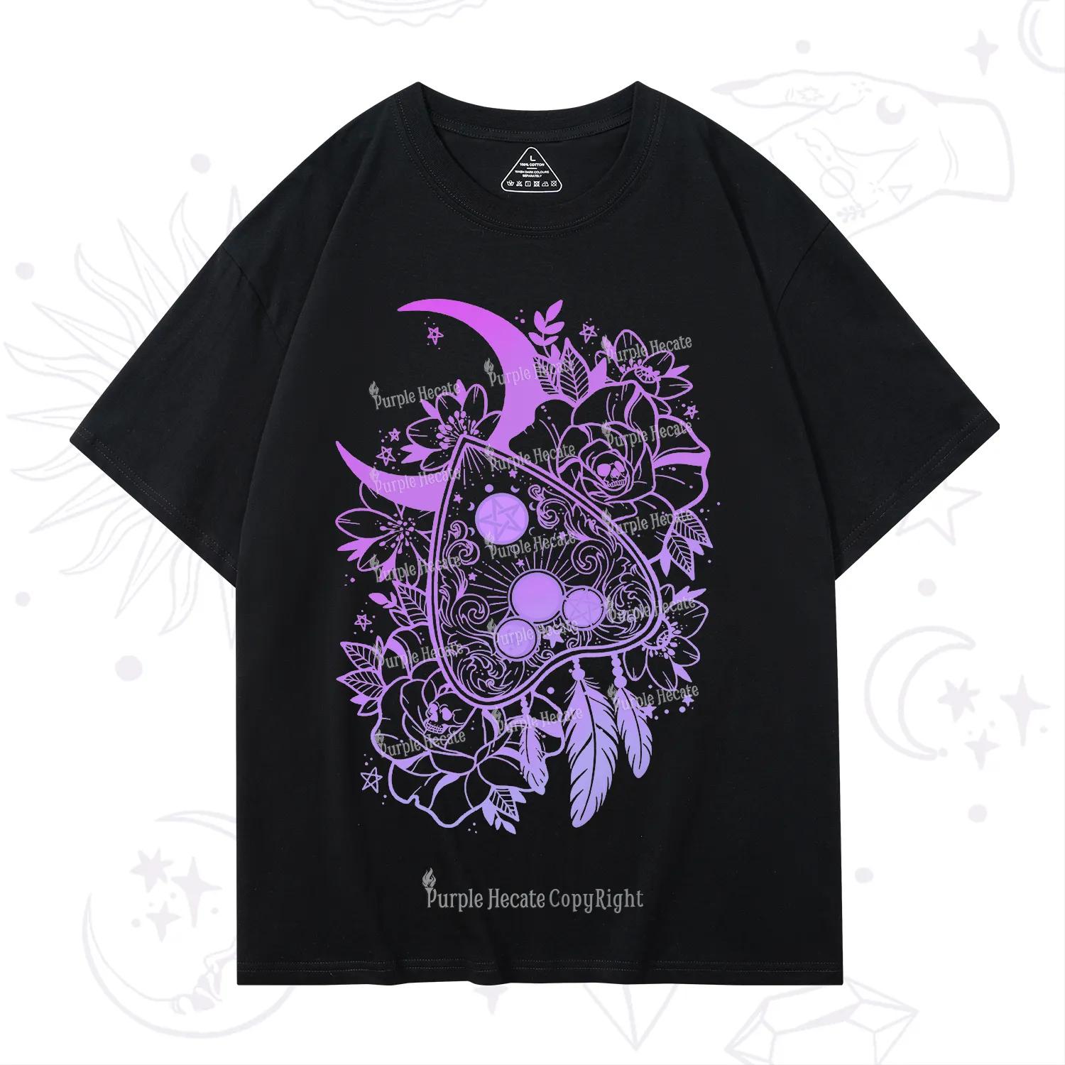 Purplehecate Neon Ouija T-Shirt