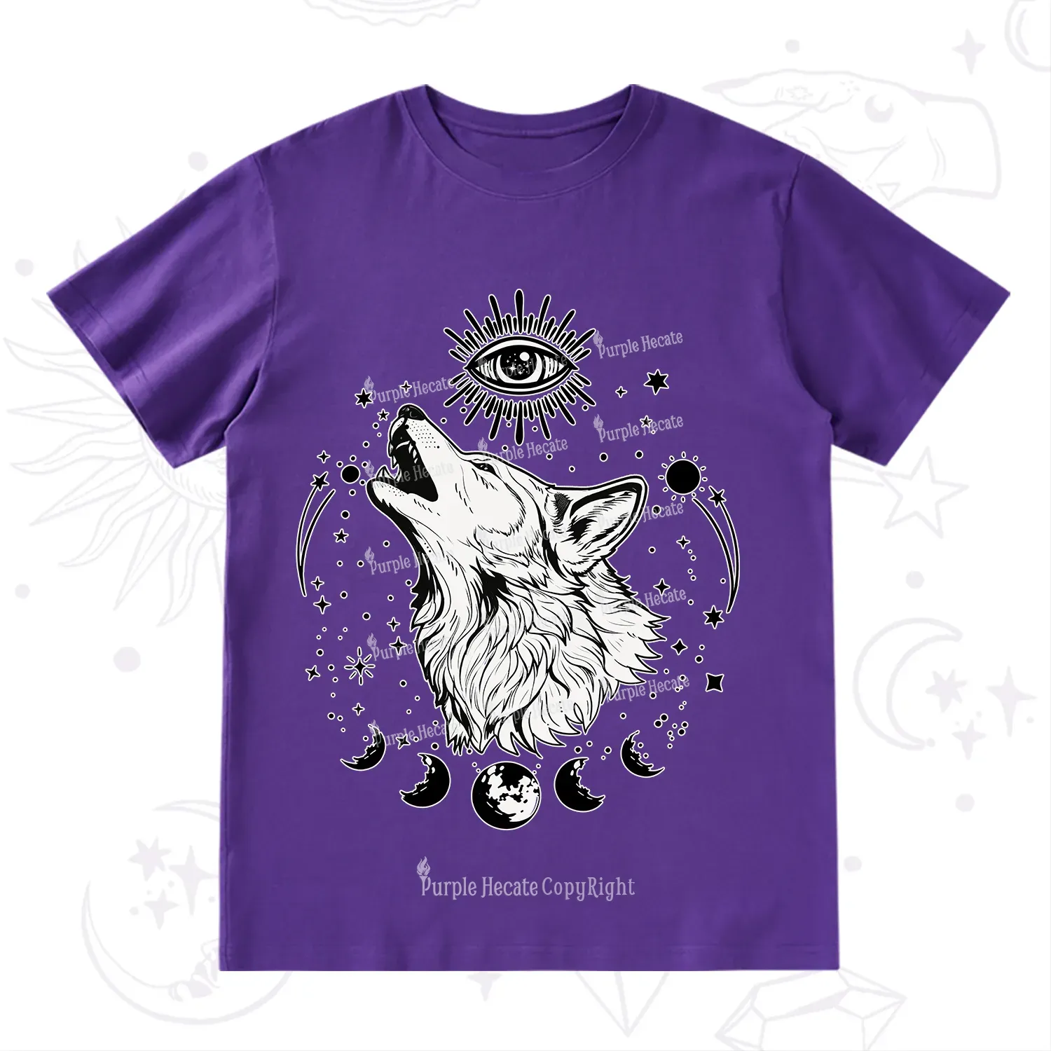 Purplehecate Howling Wolf T-Shirt