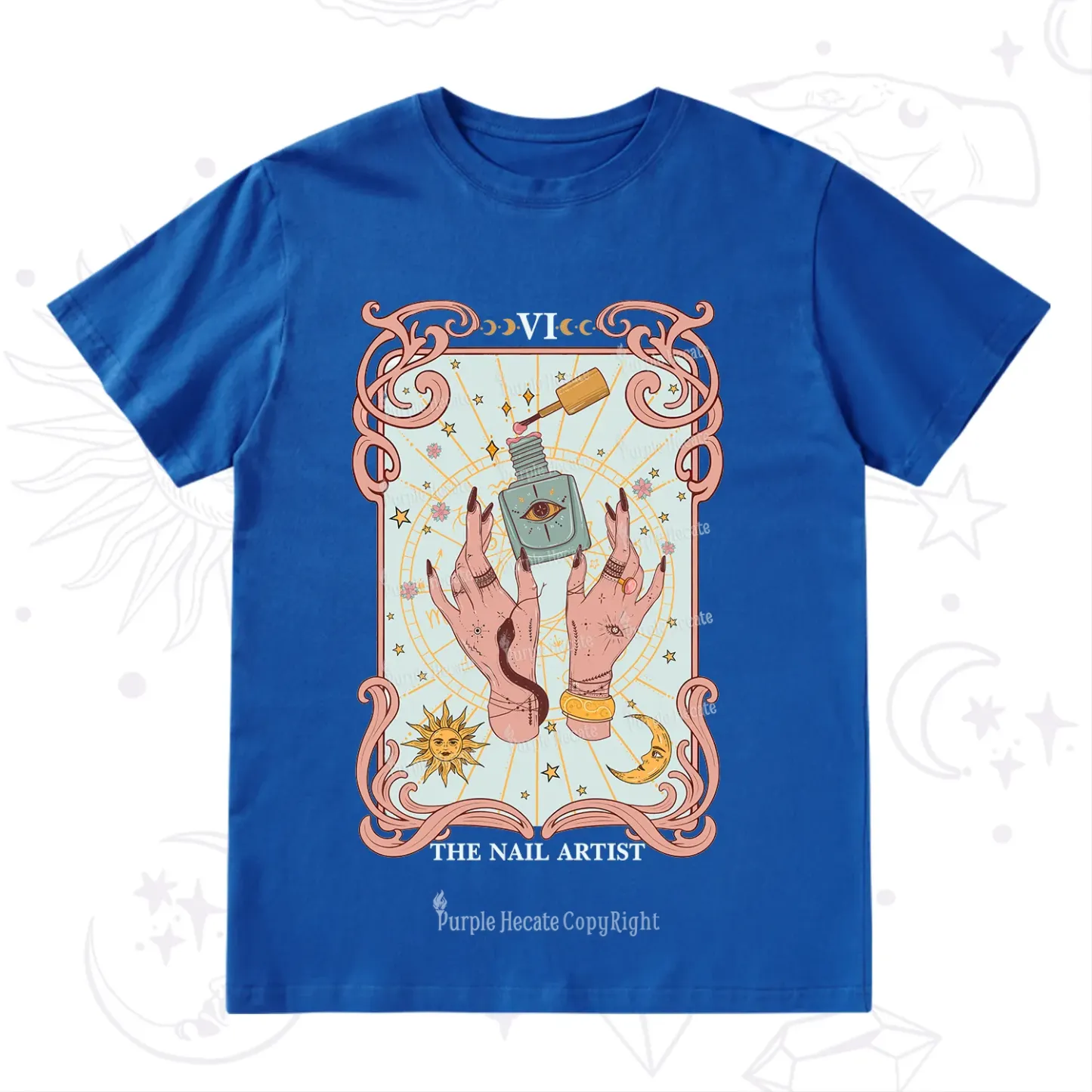 Purplehecate The Nail Artist Tarot T-Shirt