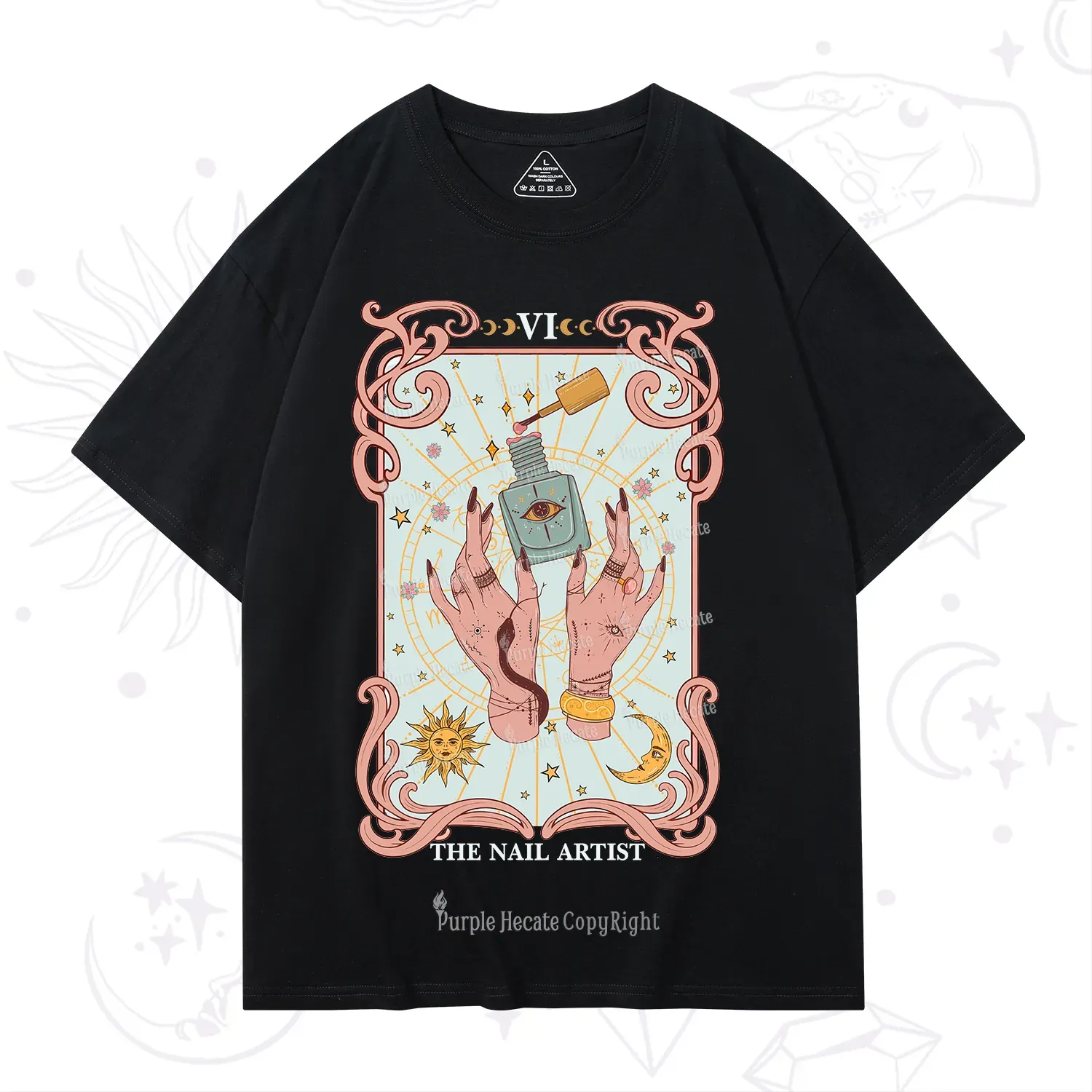 Purplehecate The Nail Artist Tarot T-Shirt