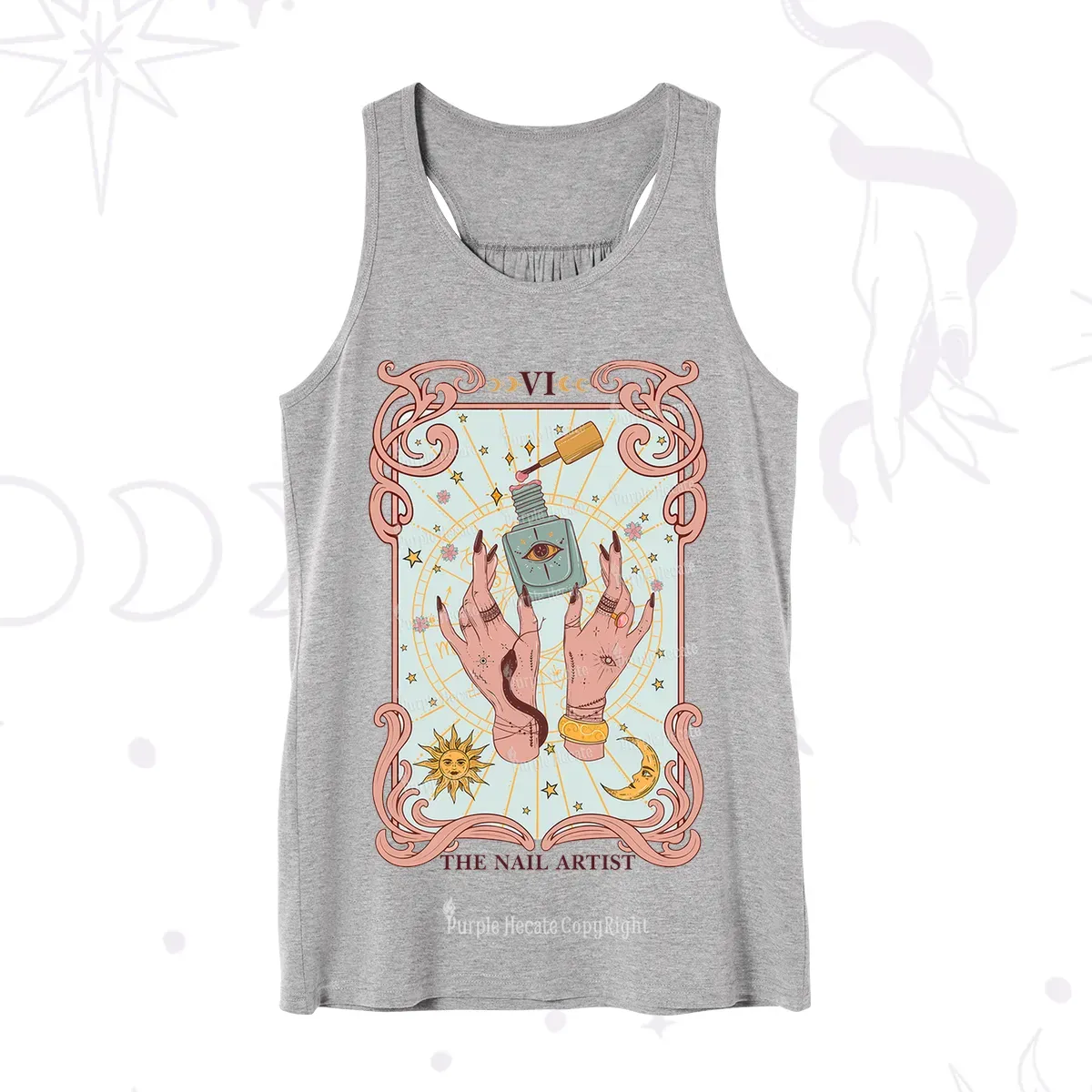 Purplehecate The Nail Artist Tarot Tank