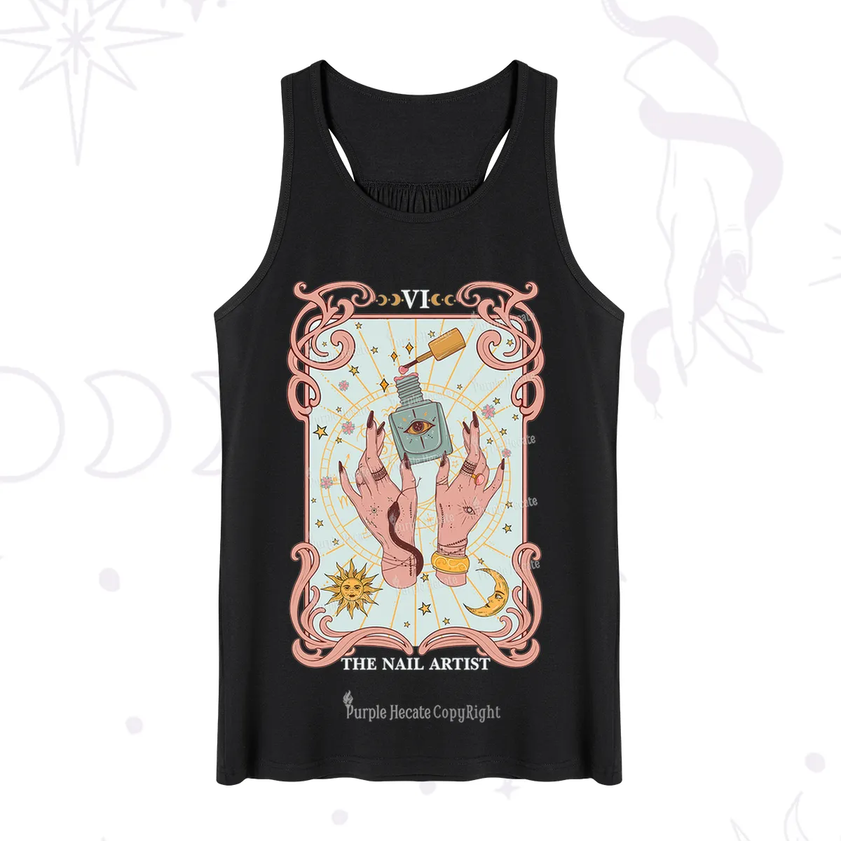 Purplehecate The Nail Artist Tarot Tank
