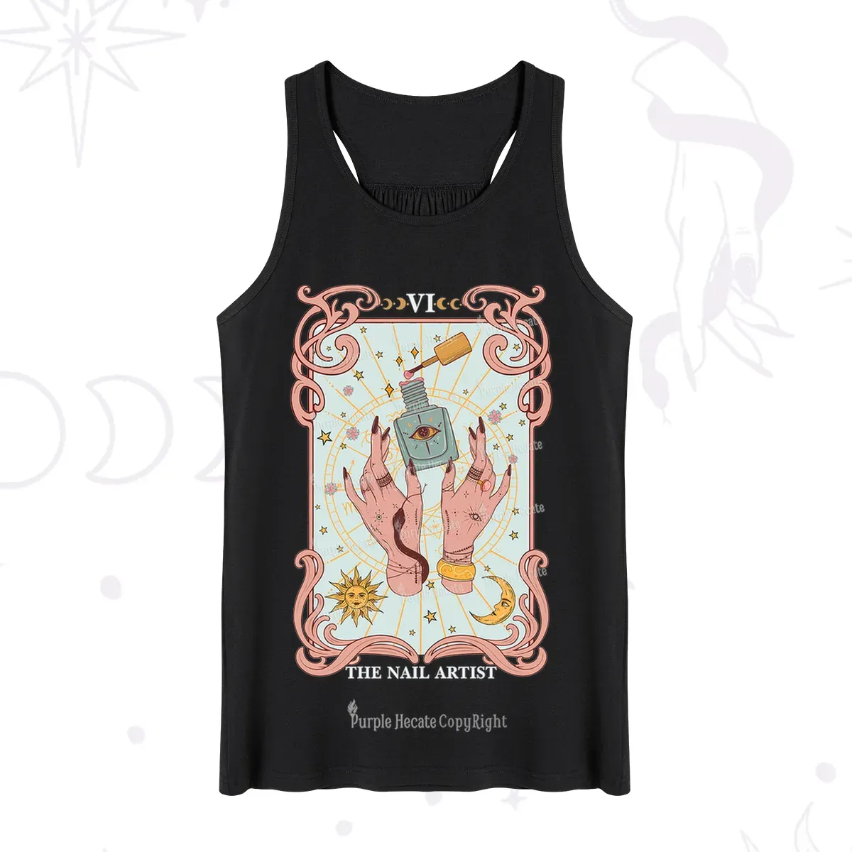 Purplehecate The Nail Artist Tarot Tank