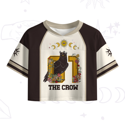 Purplehecate The Crow Crop Sports Jersey