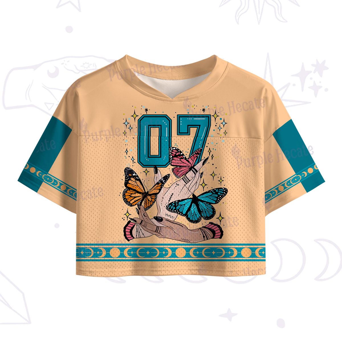 Purplehecate Metamorphoses Crop Sports Jersey