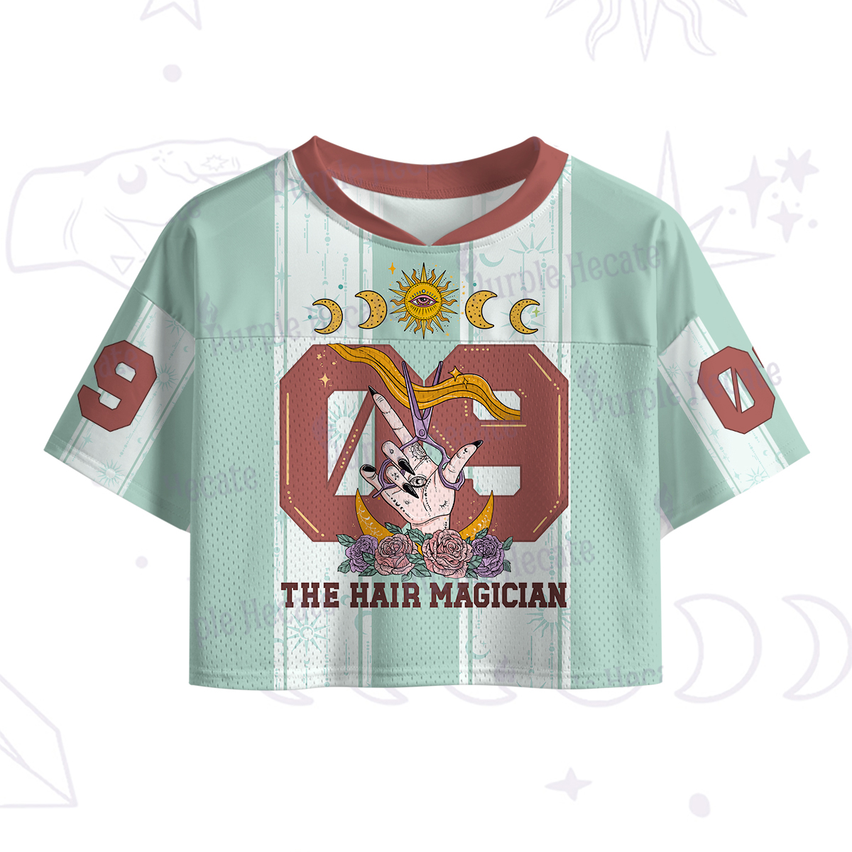 Purplehecate The Hair Magician Crop Sports Jersey