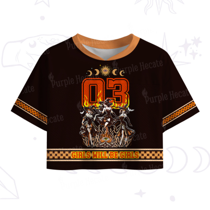 Purplehecate Girls Will Be Girls Crop Sports Jersey
