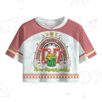 Purplehecate Never Enough Pickles Crop Sports Jersey