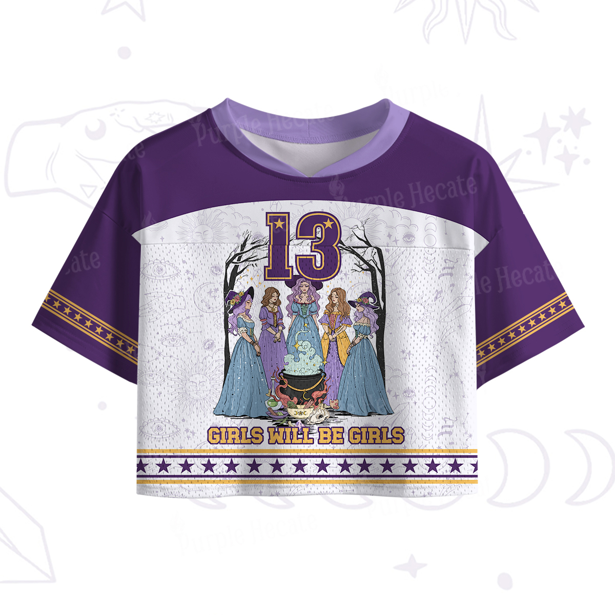 Purplehecate Girls Will Be Girls Crop Sports Jersey