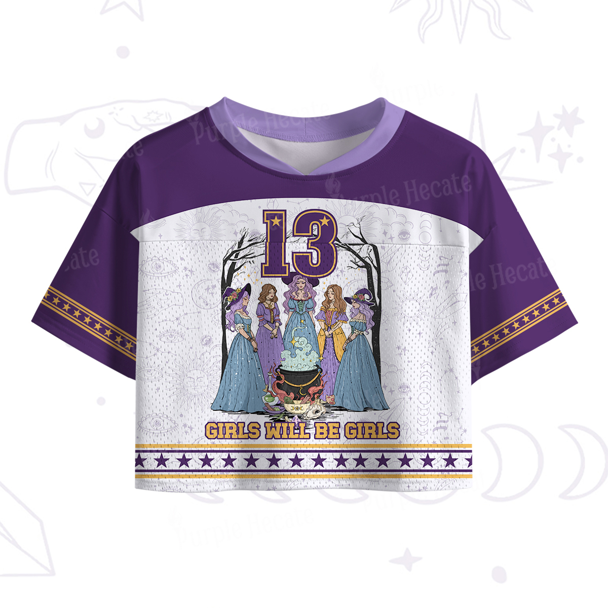 Purplehecate Girls Will Be Girls Crop Sports Jersey