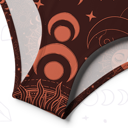 Purplehecate Lunar Eclipse One-Shoulder One-Piece Swimsuit