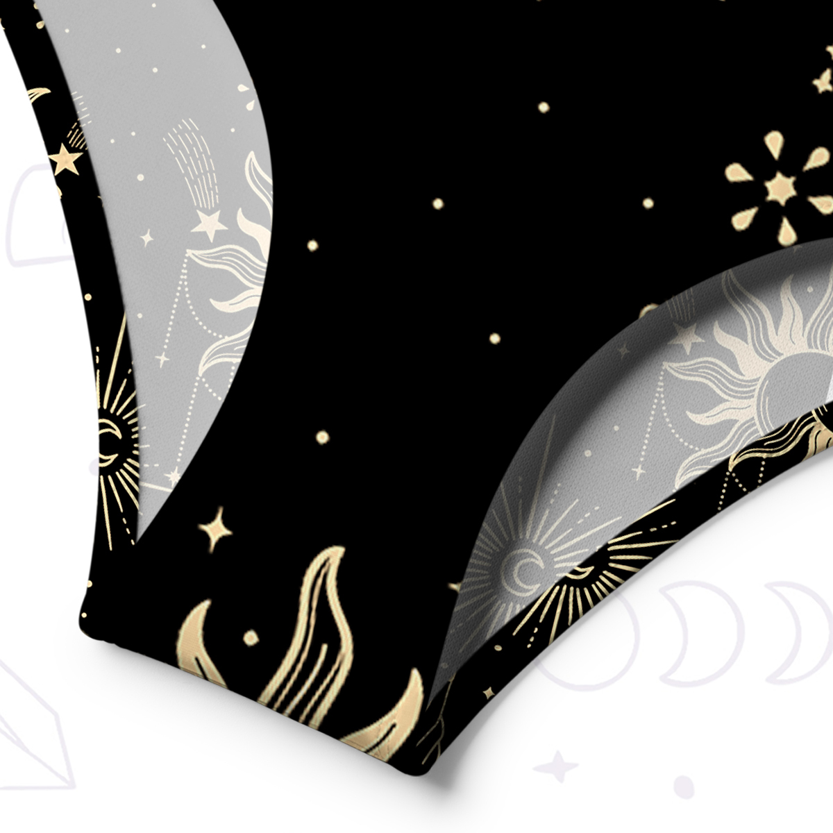 Purplehecate Solar Oracle One-Shoulder One-Piece Swimsuit