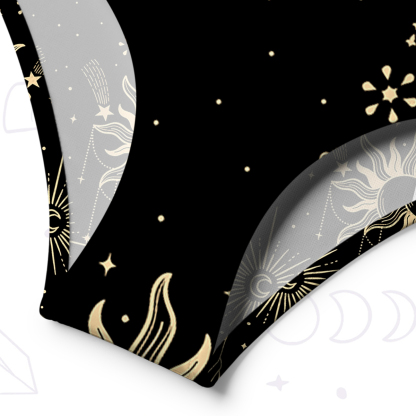 Purplehecate Solar Oracle One-Shoulder One-Piece Swimsuit