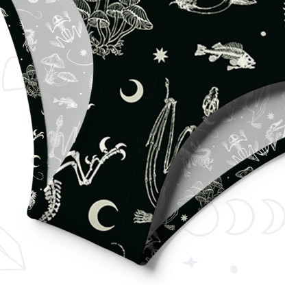 Purplehecate Prehistoric Fantasy One-Shoulder One-Piece Swimsuit