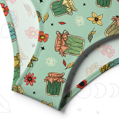 Purplehecate The Pickles One-Shoulder One-Piece Swimsuit