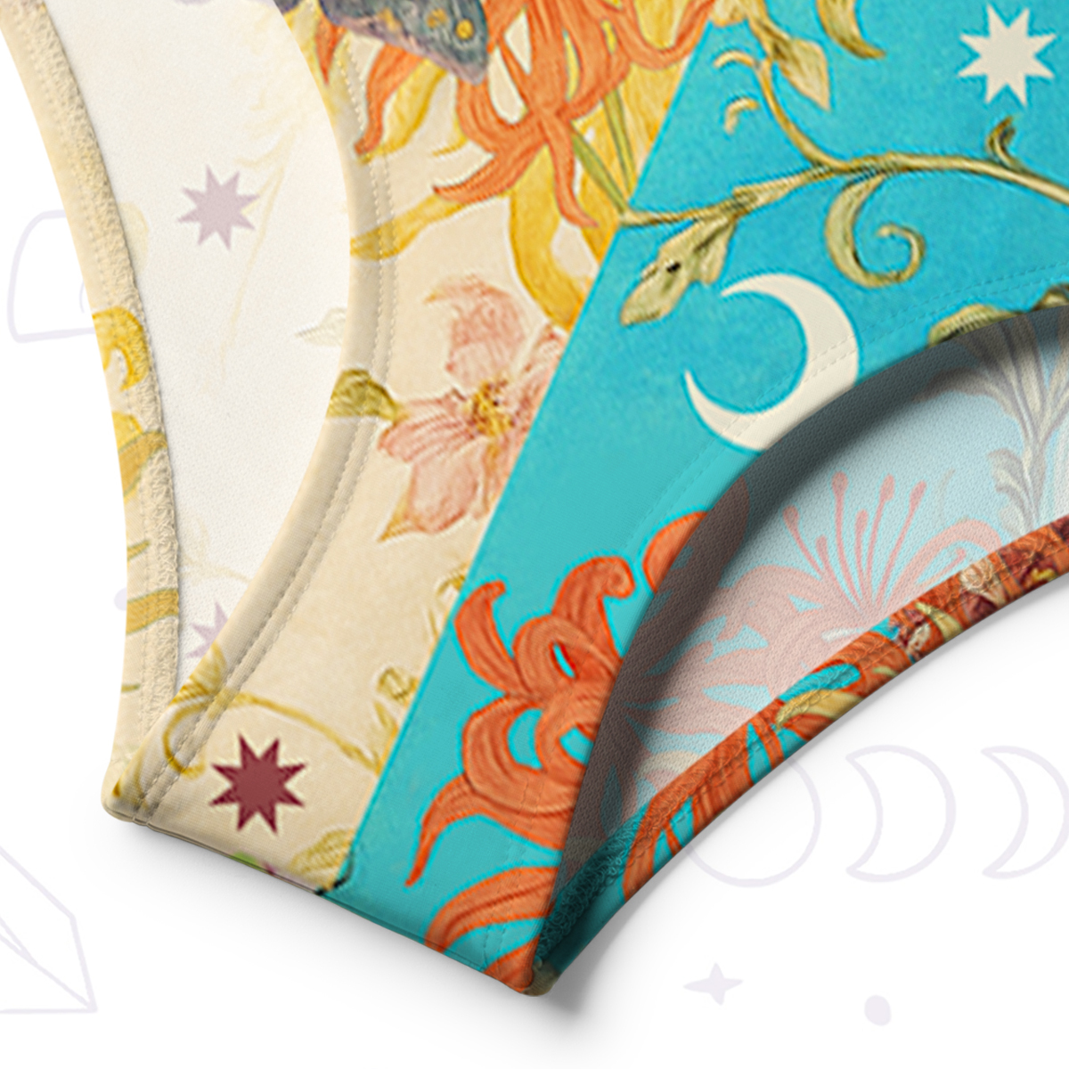 Purplehecate Sun Garden One-Shoulder One-Piece Swimsuit